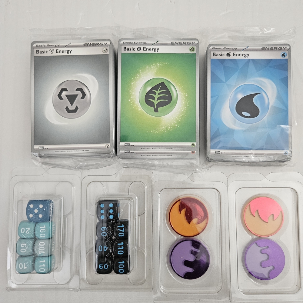 New Pokémon Energy Cards, Dice, and Poison Counters